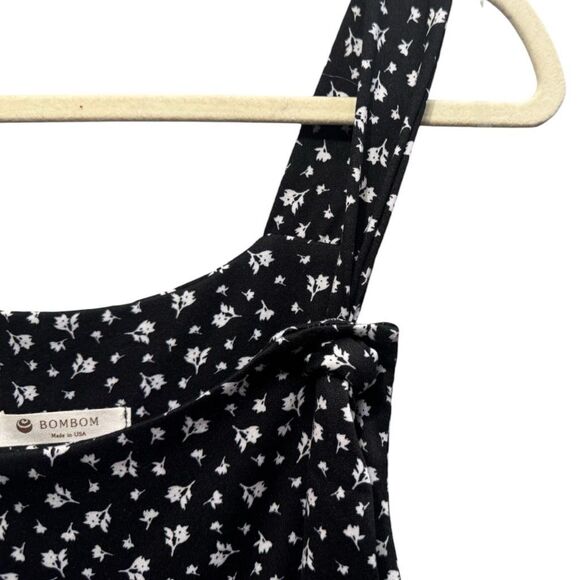 Black Ditsy Floral Print Overalls Jumpsuit with Pockets NWT | Boutique - Picture 9 of 11